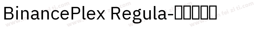 BinancePlex Regula字体转换
